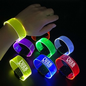 LED Clear Wristband with Magnetic Clasp