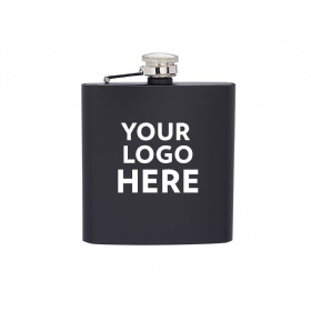 6oz Stainless Steel Spray Painted Customizable Flask
