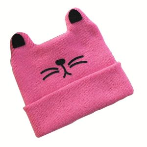 Kids  cute cat hat knitted