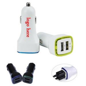2 USB Port Car Charger Adapter