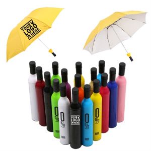 Unisex Fashion Wine Bottle Shape Umbrella