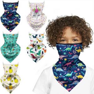 Full Color Neck Gaiter Face Mask - Youth Size - w/ Ear Loops