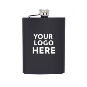 8oz Stainless Steel Spray Painted Customizable Flask