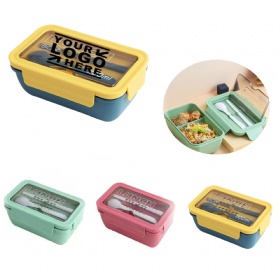 Custom Plastic Lunch Box w/ Compartment