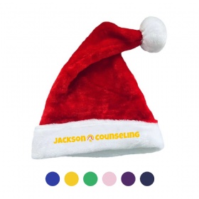 Short Plush Santa Christmas Hat