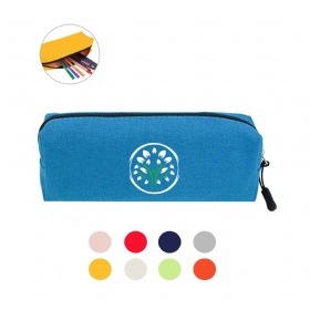 Large Canvas Pencil Pouch w/Gusset