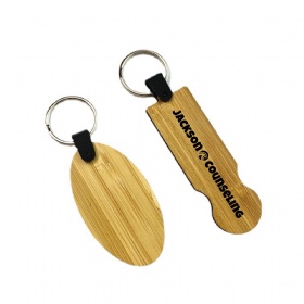 Eco Bamboo Key Chain Pendant