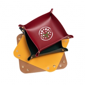 Foldable PU Leather Valet Tray