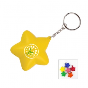 Star Shape Stress Reliever Keychain