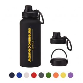 34oz Water Bottle w/Two Lids