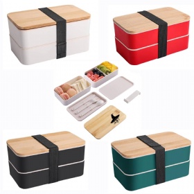 Bamboo Lunch Box with Compartments