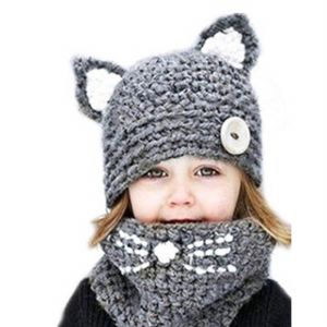 Cute knitted Children cap