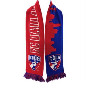 Knitted stadium scarves