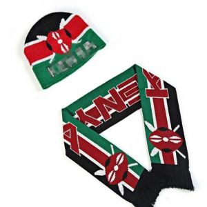 Knitted Fan scarf Beanie sets