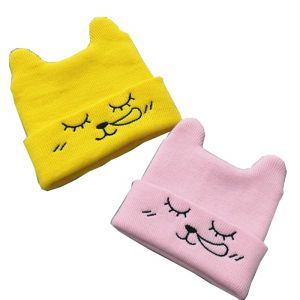 Toddler infant cat cap in Winter