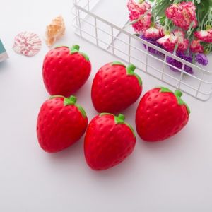 PU Strawberry Stress  Reliver Toy