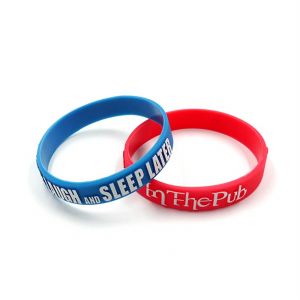 Colorfilled Silicone Wristband