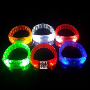 LED Light Up Flashing Bangle Bracelets 