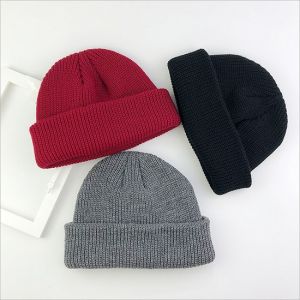 Warm Hat Wool Like Fashion Knit Beanie w/ Custom Embroidery